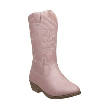 Kensie Girl Zip-up Heel Cowgirl Boots - Pink, 2