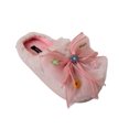 thumbnail image 1 of Kensie Girls' Faux Fur Slippers with Floral Bow, Cozy Indoor House Shoes, 1 of 7
