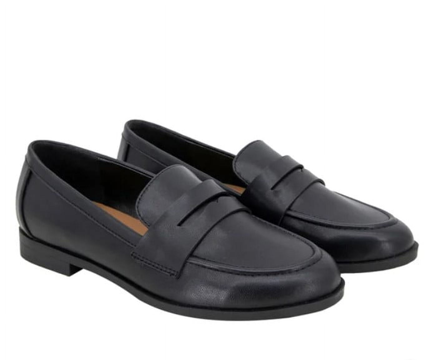Black penny loafer size 9 Maxwell Sheep Skin Penny Loafers - Black | Martin Dingman main image 2
