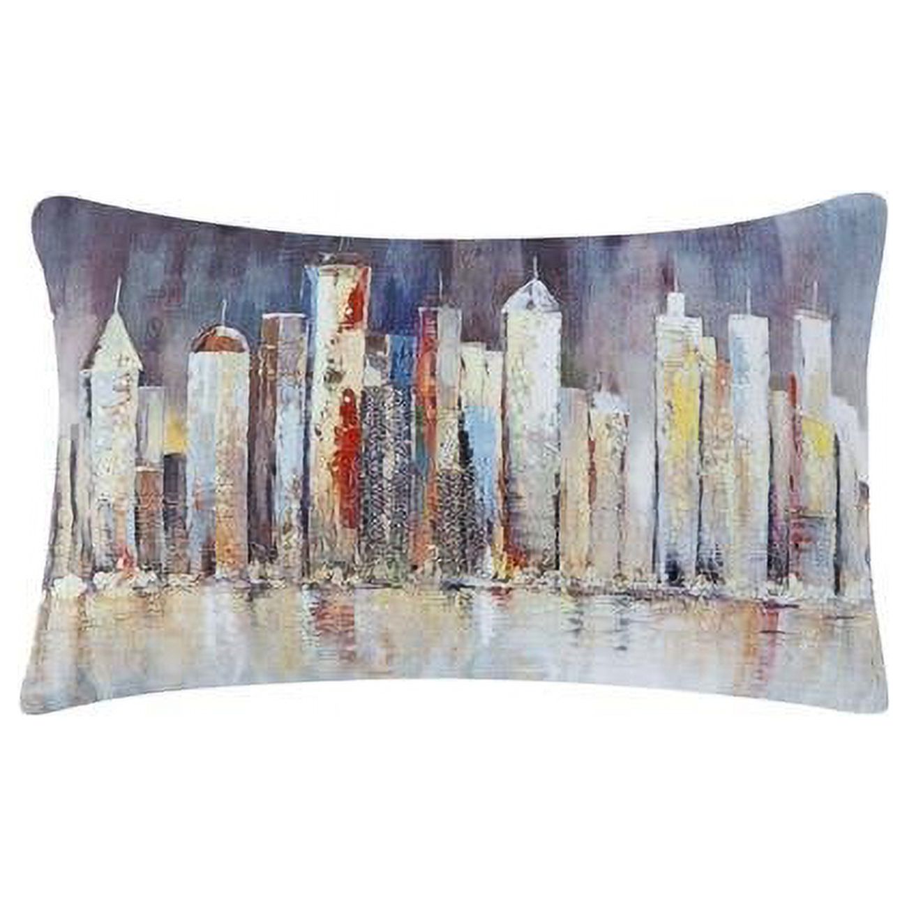Kensie MADMW 48 11990 Decorative Throw Pillow Cushion Cover Case Metallic Textured 12 W x 20 L Multi Color Walmart