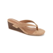 Women's Nolita Thong Faux Wood Wedge