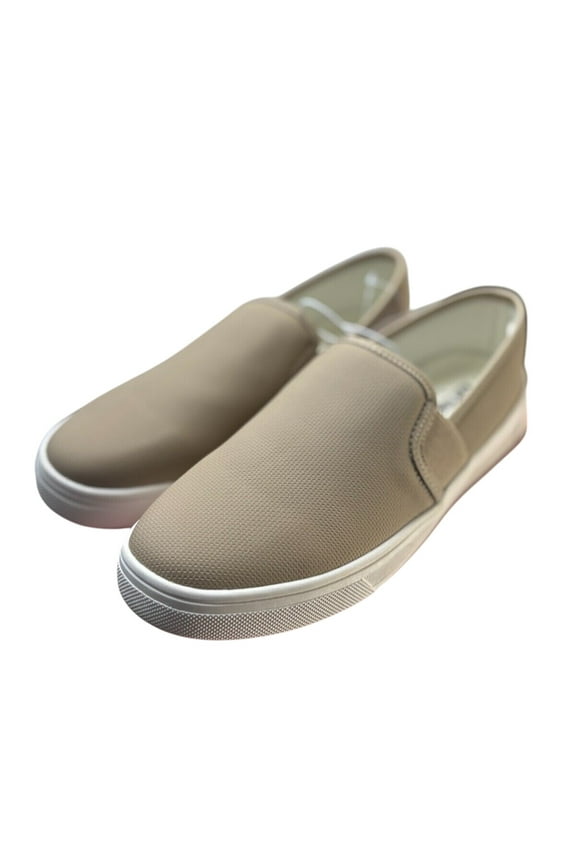 Stephanie Womens Tan Slip-On Sneakers - Comfort Casual Shoes