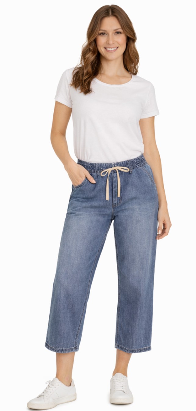 Kensie Pantaloncini In Jeans Donna, Vita Alta Con Elastico Frontale, 12,7 Cm, Taglie S-XL