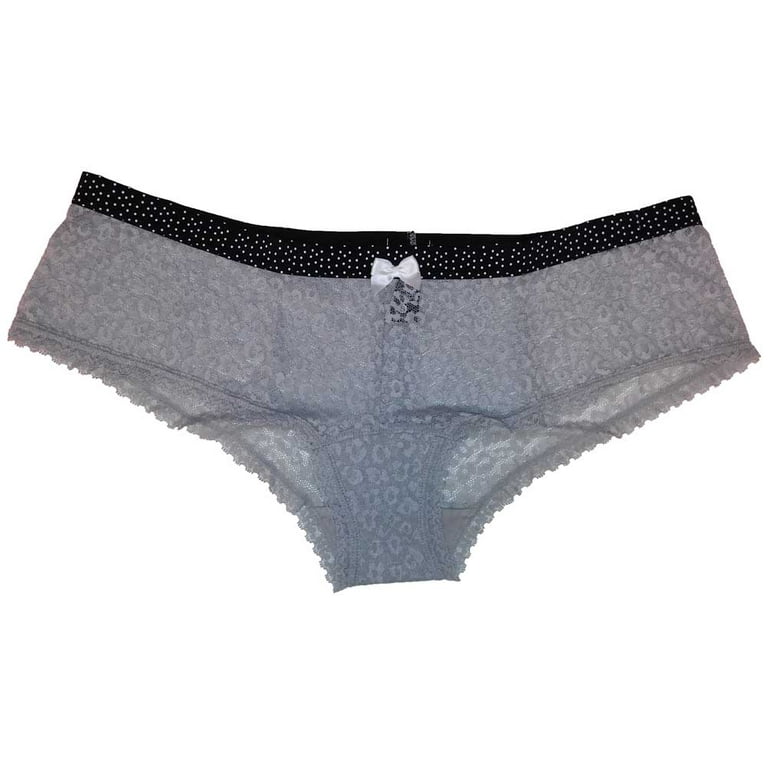 Kensie Women Rhea Lace Boyshort Panty Gray Large Walmart