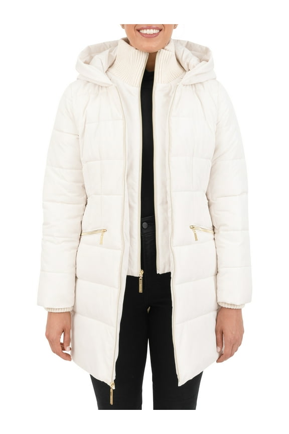 Women's Faux Down Long Coat