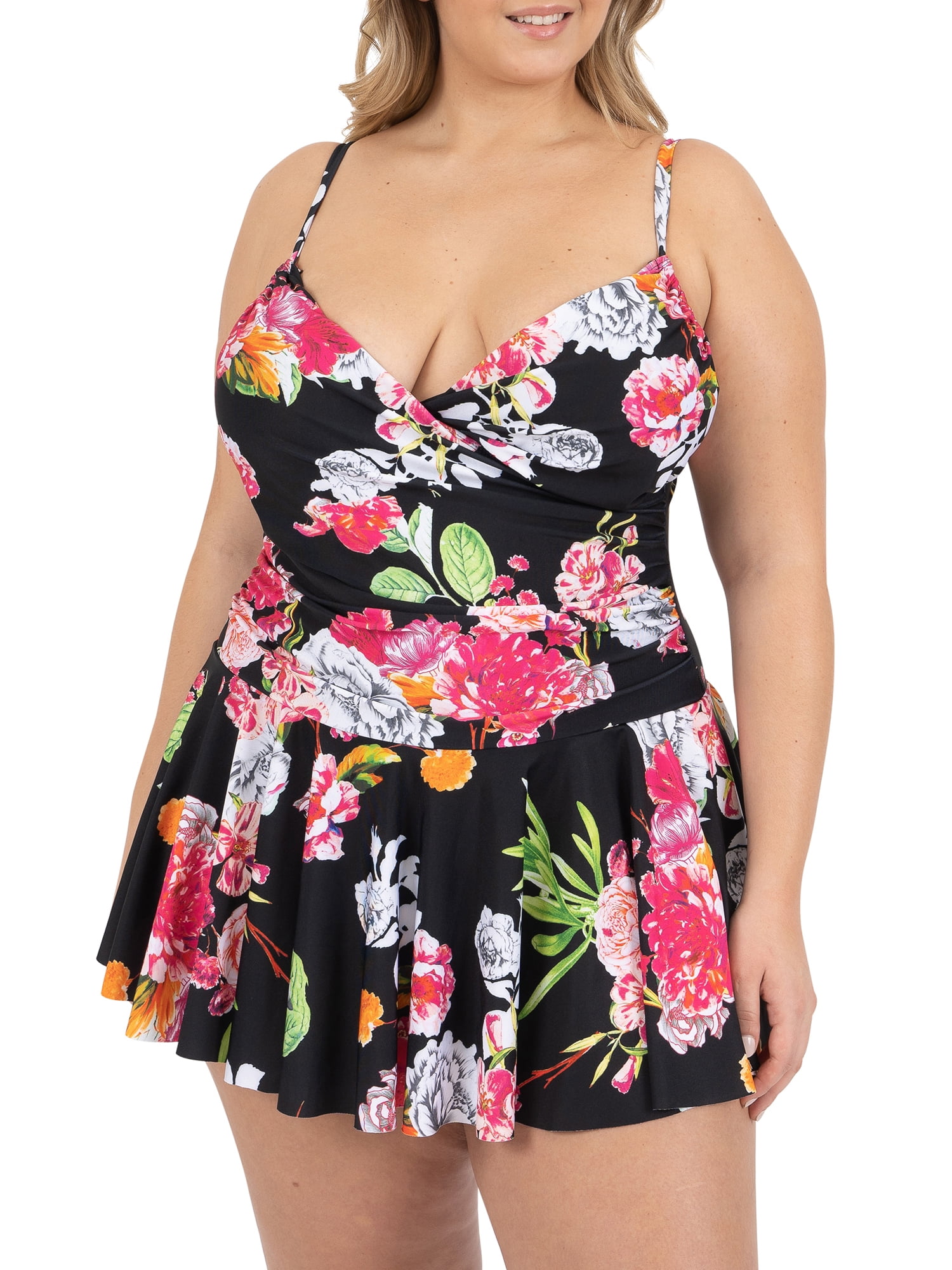 Kensie Women's Plus Swimsuit Dress