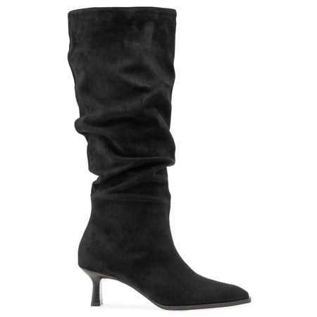 Kensie Women's Scrunch Knee High Kitten Heel Boot