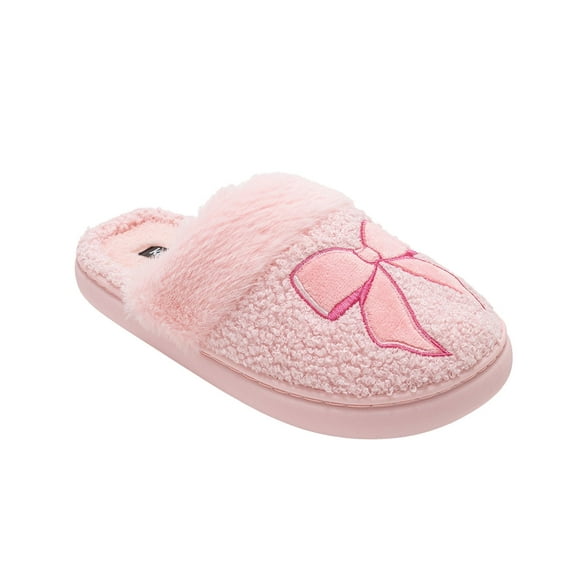 Kensie Women’s Sherpa Slippers – Fuzzy Slippers for Women, Cozy House Slippers for Woman, Soft Sherpa Slip-On Slippers