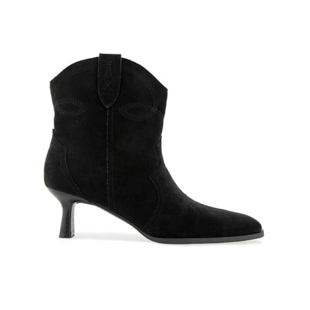 Kensie Women's Ugo Western Kitten Heel Ankle Bootie