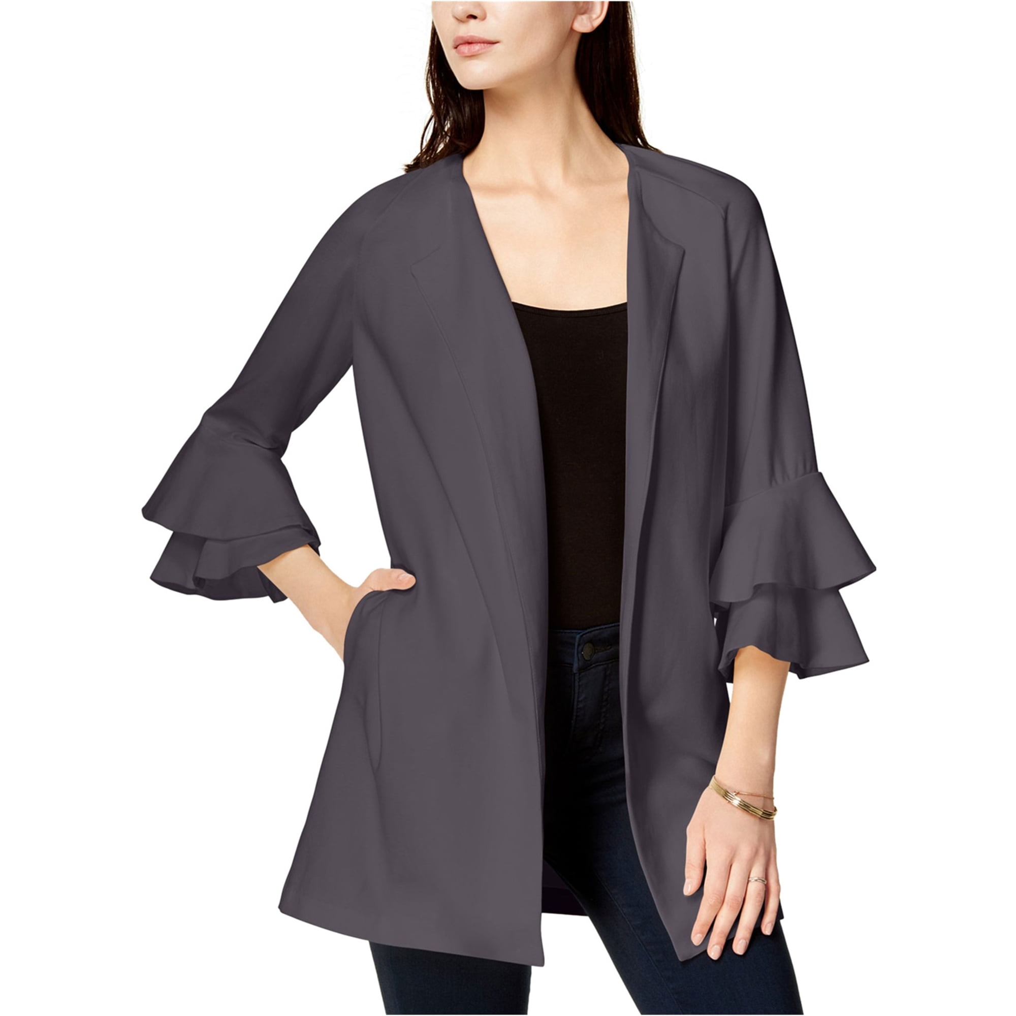 Grey top ponte jacket