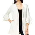 thumbnail image 1 of KENSIE Womens Ivory Bell Sleeve Open Cardigan Sweater  Size: S, 1 of 1