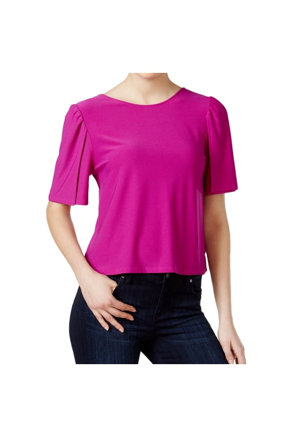 Womens Tie Back Top Purple M