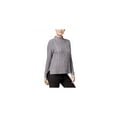 thumbnail image 1 of Kensie Womens Cable Knit Sweater, Grey, Small, 1 of 2