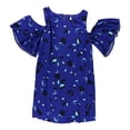 thumbnail image 1 of Kensie Womens Floating Petals Shift Dress, Blue, X-Large, 1 of 1
