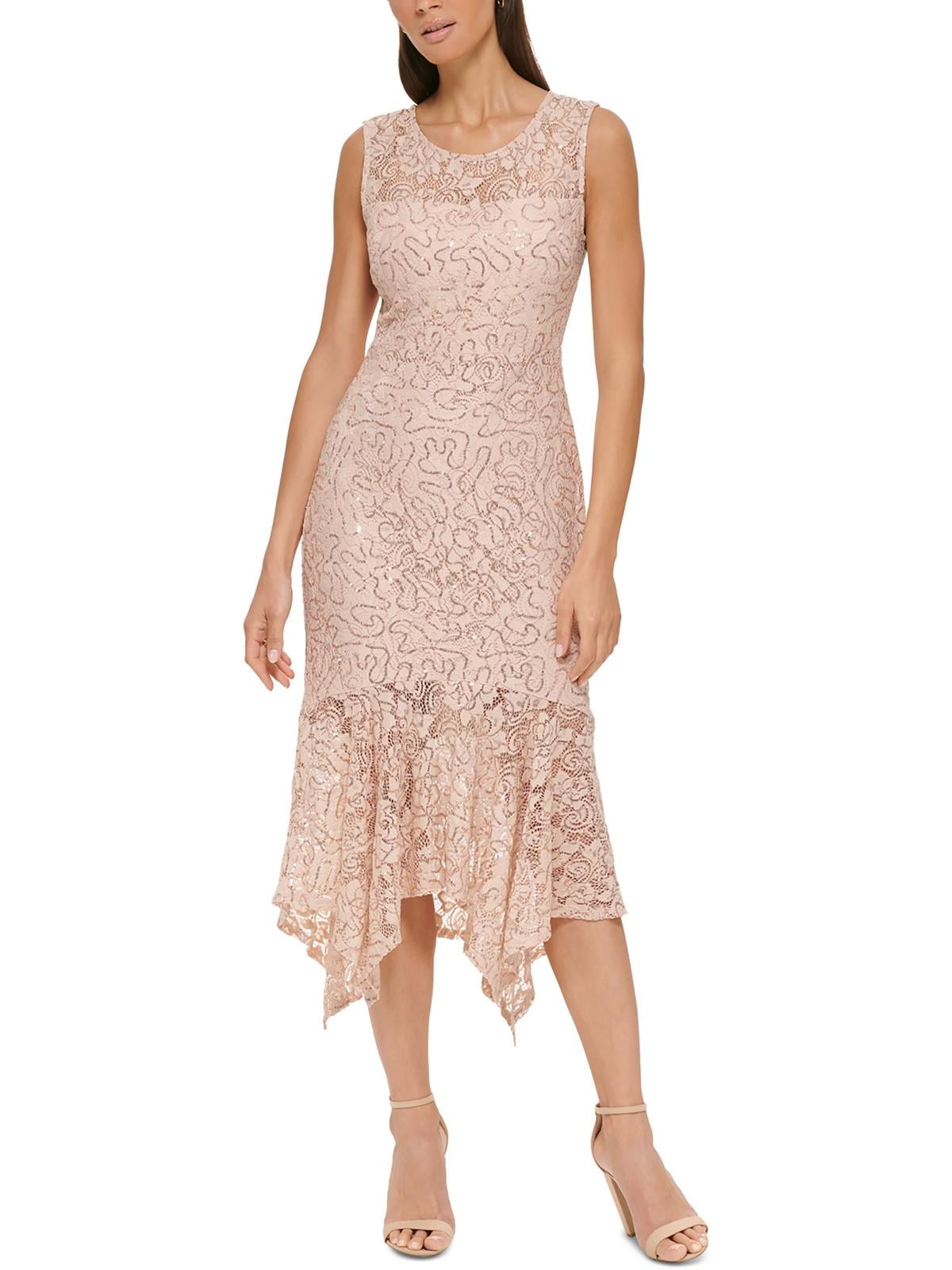 Kensie Womens Illusion Midi Sheath Dress - Walmart.com