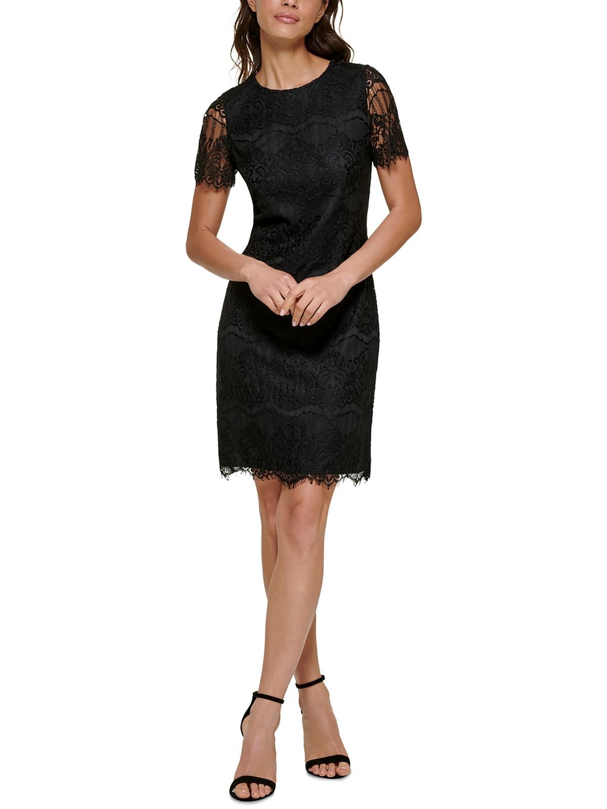 Kensie Womens Lace Knee Length Cocktail And Party Dress Walmart