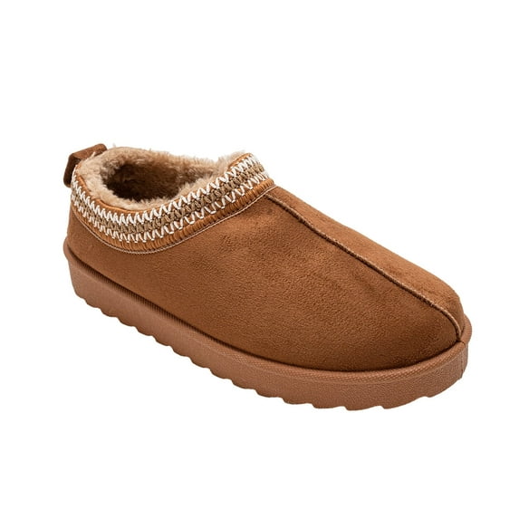 Kensie Womens' Platform Slippers – Cozy Slip-On House Slippers with Plush Lining, Indoor Outdoor Comfy Shoes