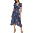 thumbnail image 1 of Kensie Womens Ruffled Hi-Low Midi Dress, 1 of 2