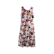 Kensie Womens White Coral Sleeveless Printed Zip-Front Sheath Dress XS