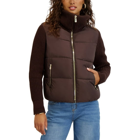 Kensie womens Cire Jacket, XL, Brown