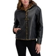 thumbnail image 1 of Kensie womens  Fireman Toggled Jacket, l, Black, 1 of 3