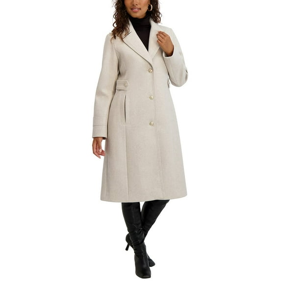 Kensie womens Military Walker Jacket, s, Beige