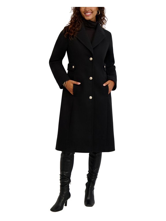 womens Military Walker Jacket, s, Black