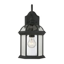 Kensington 1-Light Outdoor Wall Lantern in Textured Black
