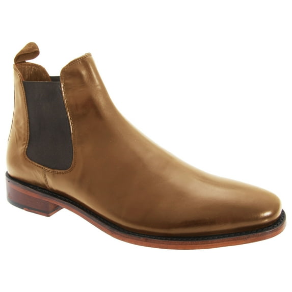 Kensington Classics Mens Twin Gusset All Leather Chelsea Boots