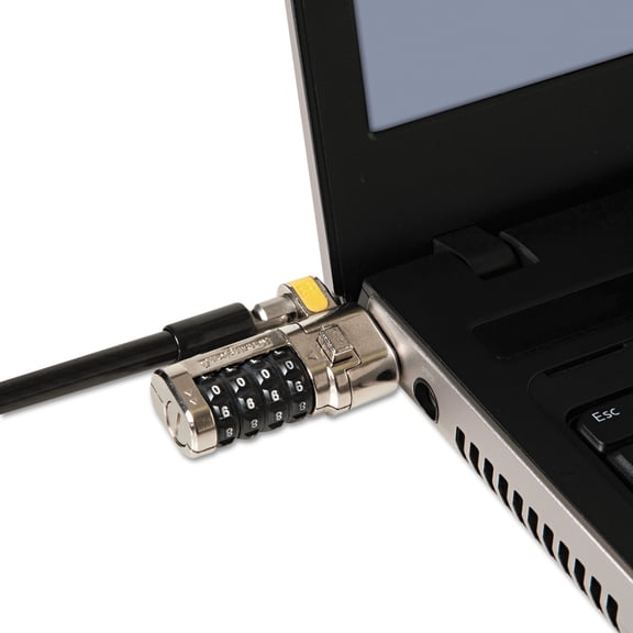 Kensington ClickSafe Combination Laptop Lock - Security cable lock - gray - 0.7 in