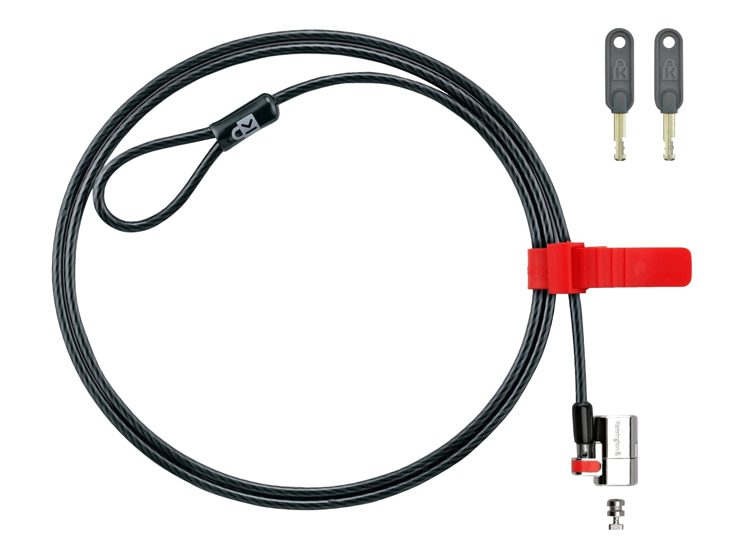Kensington ClickSafe Keyed Laptop Lock - Security cable lock - black ...