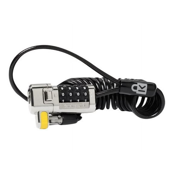 Kensington ClickSafe Portable Combination Laptop Lock - Security cable lock - black - 6 ft