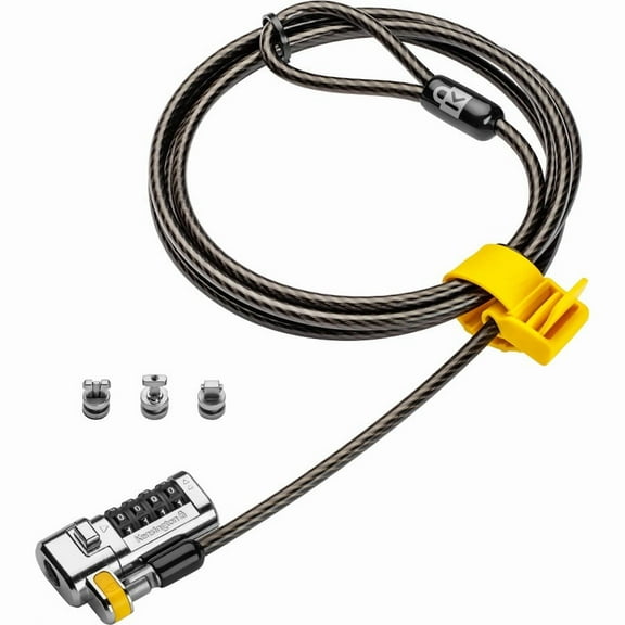 Kensington ClickSafe Universal Combination Laptop Lock, Master Coded