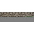 thumbnail image 1 of Kensington Collection Microfloral Border Woven Area Rug - Gray - 2 x 8 ft., 1 of 1