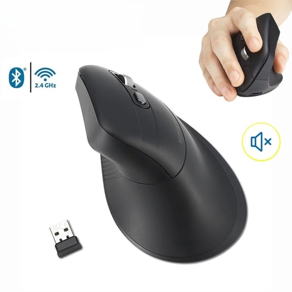 Kensington Ergonomic Vertical Wireless Mouse, S-Curve Comfort Gaming Office for PC ForMac