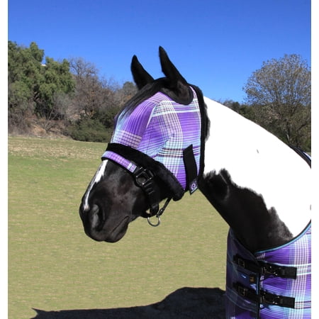 Kensington Fly Mask with Fleece Trim XLarge Lavend