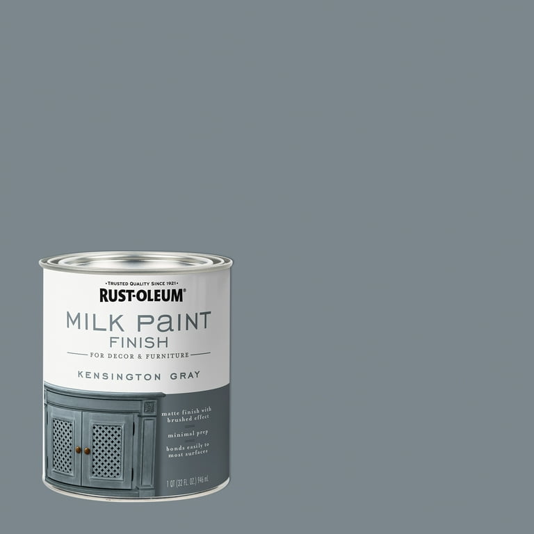 Rust-Oleum 331050 Milk Paint, Highland Blue, 1 qt