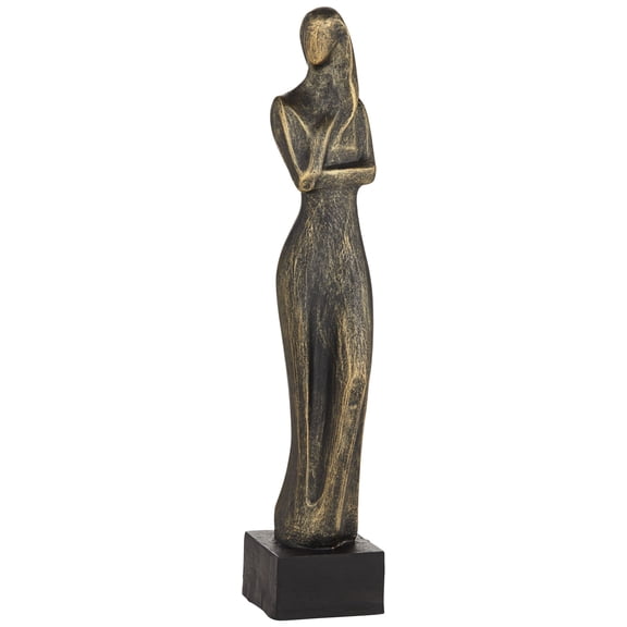 Kensington Hill Femme Fatale 16" High Matte Bronze Woman Statue
