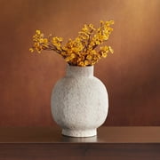 Kensington Hill Gavora 9 3/4" High White with Rust Antique Decorative Vase