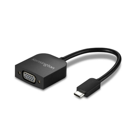 Kensington - USB Type-C to VGA External Video Adapter - Black