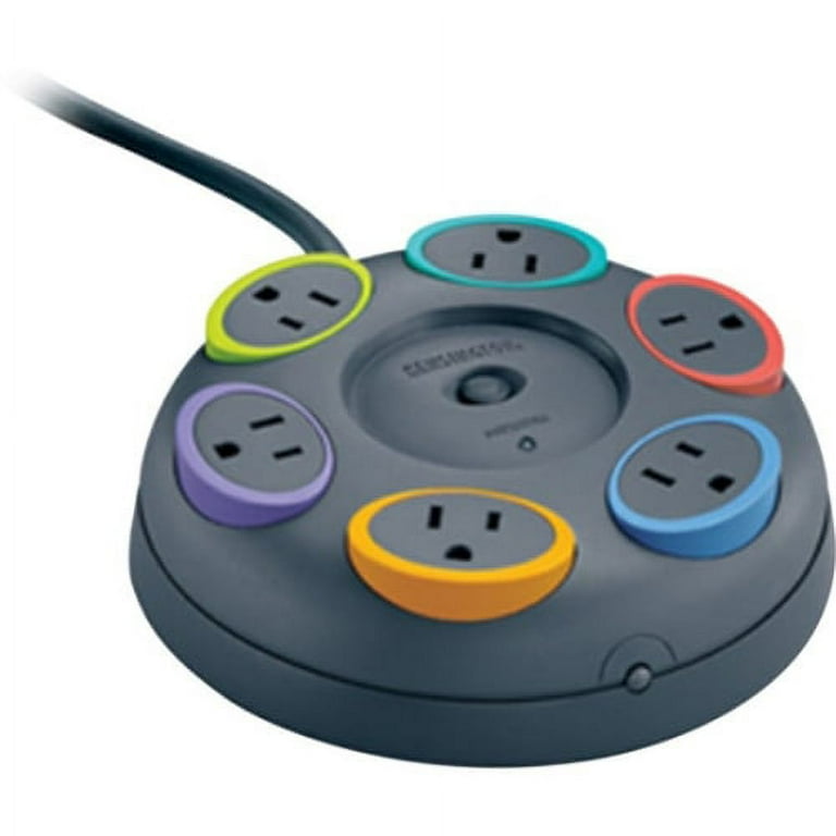 Kensington SmartSockets Tabletop Surge Protector - 6 x NEMA 5-15R - 1500 J - 16 ft Kensington SmartSockets Tabletop Surge Protector - 6 x NEMA 5-15R - 1500 J - 16 ft
