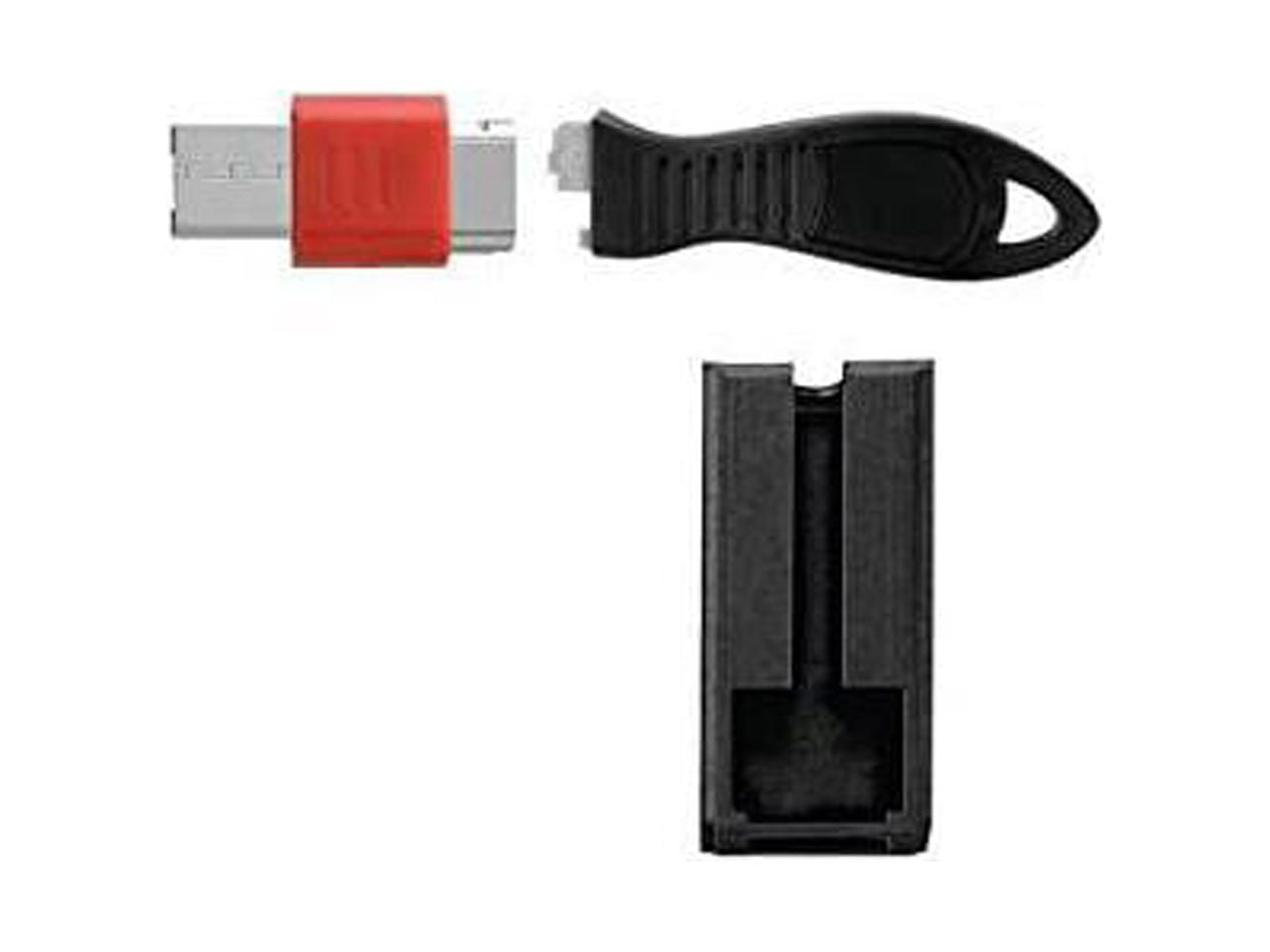 Kensington K67915WW USB Port Lock with Square Cable Guard 10 Unit Min