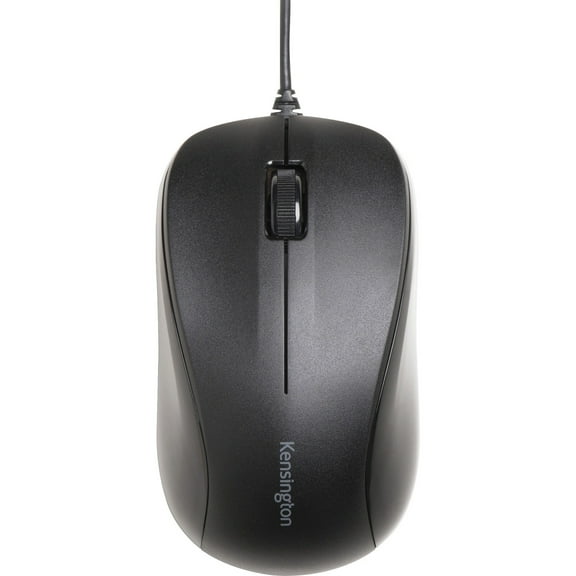 Kensington Wired USB Mouse for Life - Black - Optical - Cable - Black - USB - 1000 dpi - Scroll Wheel - 3 Button(s) - Symmetrical
