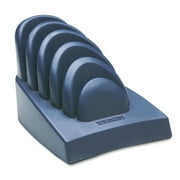 Accoinsight Priority Puck Five-slot Desktop Copyholder, Plastic, Dark Blue/gray