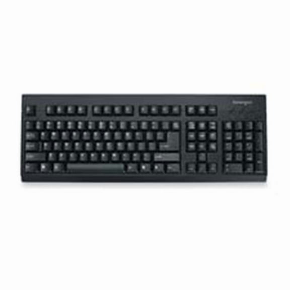 Kensington KMW64370 Keyboard- Spill Safe- PS-2-USB Compatible- 18in.x6-.50in.x.75in.- BK