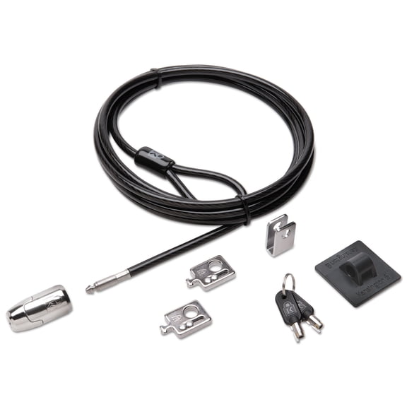 Kensington, KMW64424, Desktop & Peripherals 2.0 Locking Kit, 1, Black