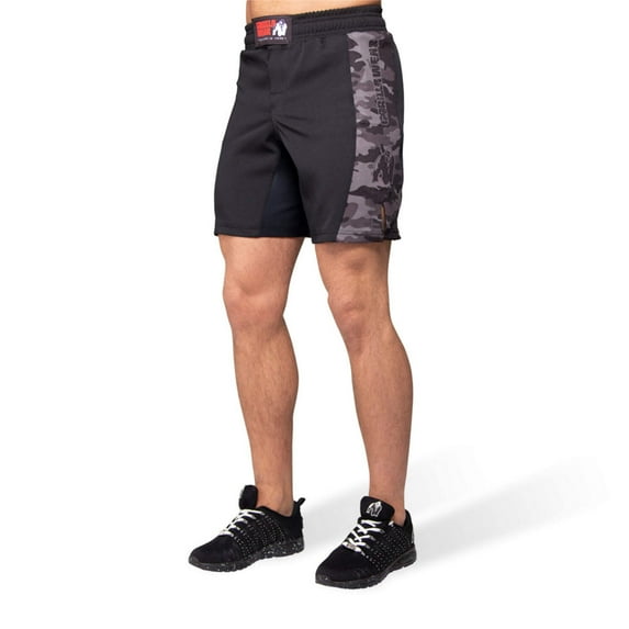 Kensington MMA Fightshorts - Black/Gray Camo