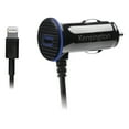 thumbnail image 1 of Kensington PowerBolt 3.4 Dual Port Fast Charge Car Charger - Car power adapter - 2.4 A - 2 output connectors (USB, Lightning) - black, 1 of 6