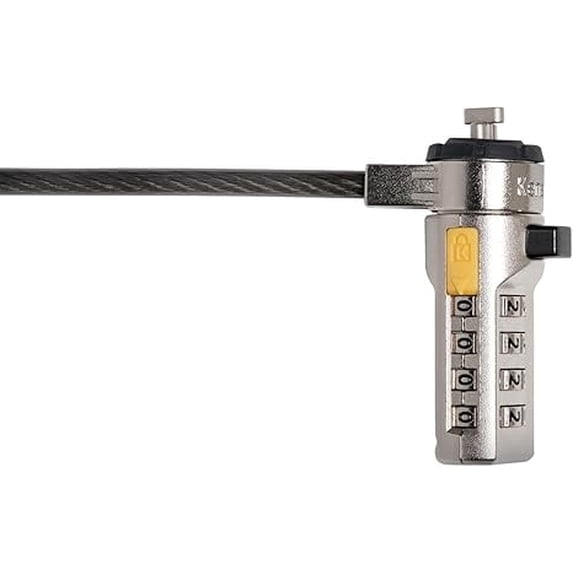 Kensington, Preset Combination Cable Lock, K67819WW, Black - Walmart.com