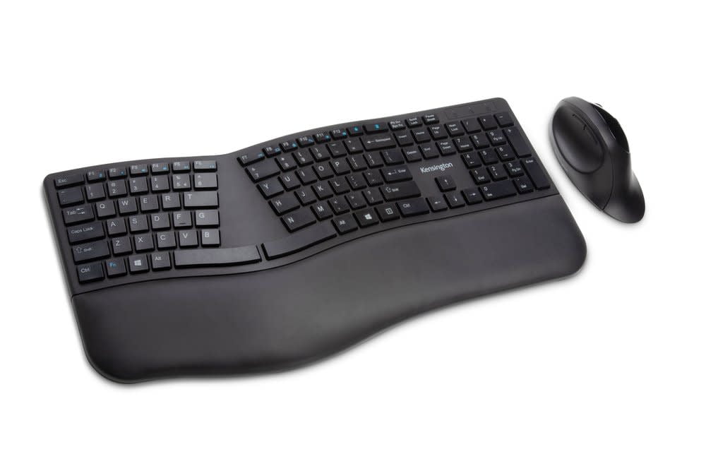 Kensington Pro Fit Ergo Wireless Keyboard and Mouse - Black